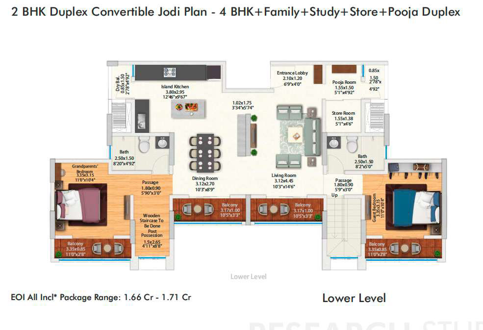 4 BHK Duplex Jodi