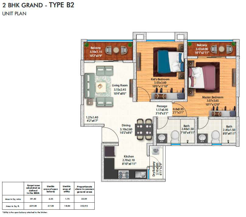 2 BHK Grand